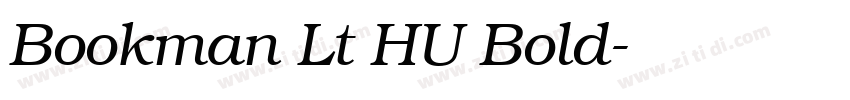 Bookman Lt HU Bold字体转换
